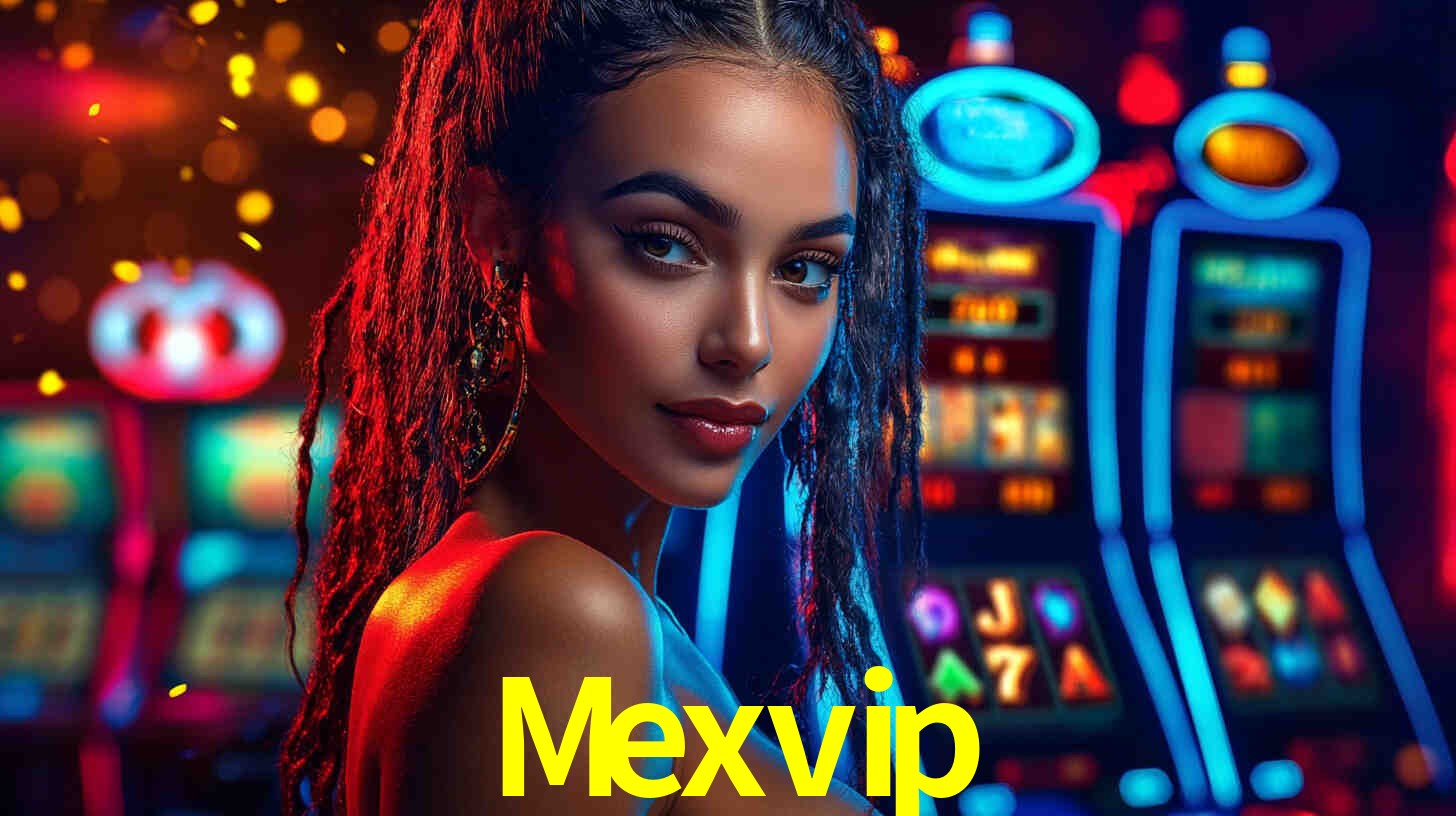 Una escena digital vívida inspirada en casino con Mexvip mostrado prominentemente, luces brillantes, fichas, cartas y acentos dorados.